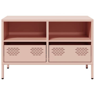TV-taso pinkki 68x39x43,5 cm kylmävalssattu teräs