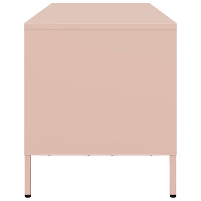 TV-taso pinkki 68x39x43,5 cm kylmävalssattu teräs