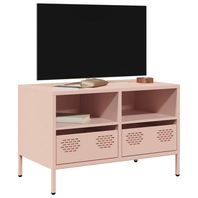 TV-taso pinkki 68x39x43,5 cm kylmävalssattu teräs