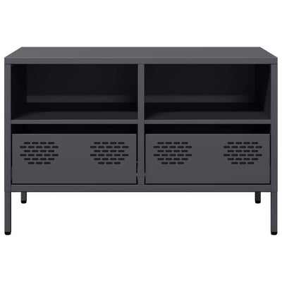 TV-taso antrasiitti 68x39x43,5 cm kylmävalssattu teräs