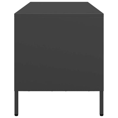 TV-taso musta 101,5x39x43,5 cm kylmävalssattu teräs