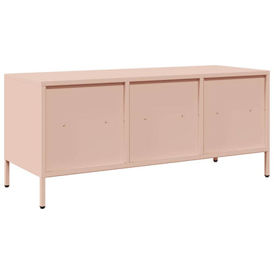 TV-taso pinkki 101,5x39x43,5 cm kylmävalssattu teräs