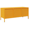 TV-taso sinapinkeltainen 101,5x39x43,5 cm kylmävalssattu teräs