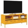 TV-taso sinapinkeltainen 101,5x39x43,5 cm kylmävalssattu teräs