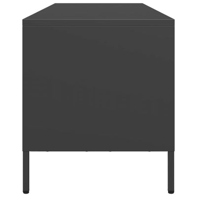 TV-taso musta 135x39x43,5 cm kylmävalssattu teräs