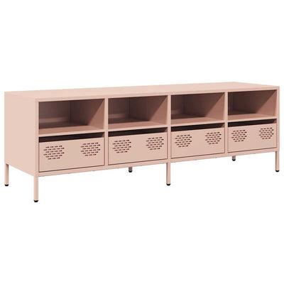 TV-taso pinkki 135x39x43,5 cm kylmävalssattu teräs