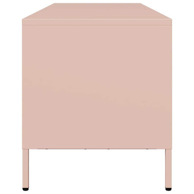 TV-taso pinkki 135x39x43,5 cm kylmävalssattu teräs