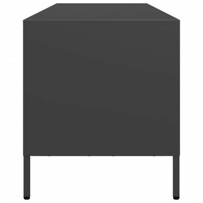TV-taso musta 135x39x43,5 cm kylmävalssattu teräs