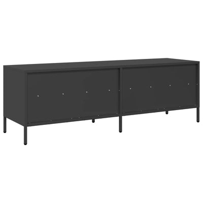 TV-taso musta 135x39x43,5 cm kylmävalssattu teräs