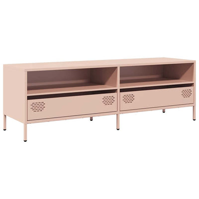 TV-taso pinkki 135x39x43,5 cm kylmävalssattu teräs