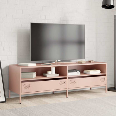 TV-taso pinkki 135x39x43,5 cm kylmävalssattu teräs
