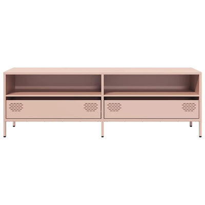 TV-taso pinkki 135x39x43,5 cm kylmävalssattu teräs