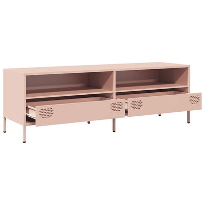 TV-taso pinkki 135x39x43,5 cm kylmävalssattu teräs