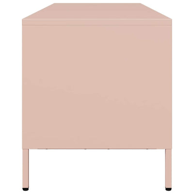TV-taso pinkki 135x39x43,5 cm kylmävalssattu teräs