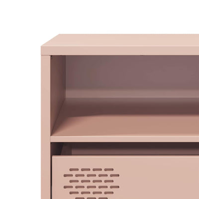 TV-taso pinkki 135x39x43,5 cm kylmävalssattu teräs