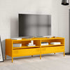 TV-taso sinapinkeltainen 135x39x43,5 cm kylmävalssattu teräs