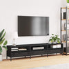 TV-taso musta 202x39x43,5 cm kylmävalssattu teräs