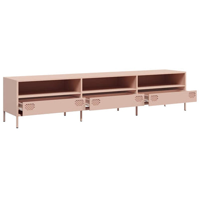 TV-taso pinkki 202x39x43,5 cm kylmävalssattu teräs