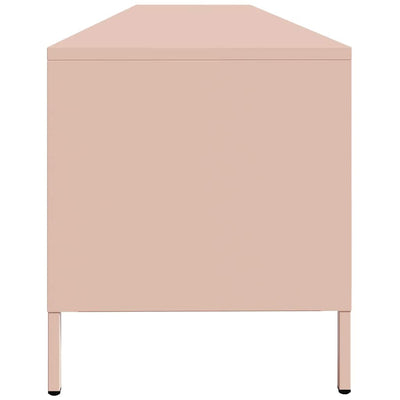 TV-taso pinkki 202x39x43,5 cm kylmävalssattu teräs