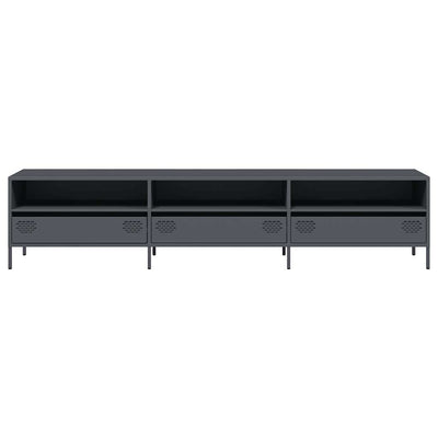 TV Kaappi Antrasiitti 202x39x43,5 cm Kylmävalssattu teräs