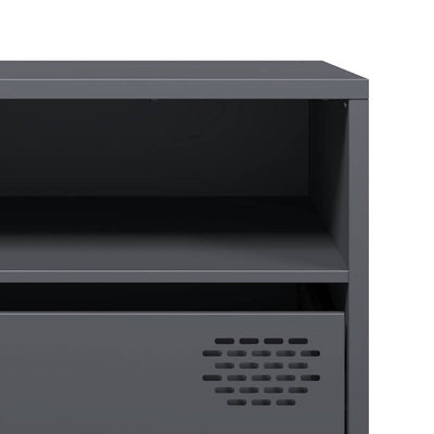 Antrasiitti tv kaappi Dee 202x39x43,5cm (kylmävalssattu teräs)