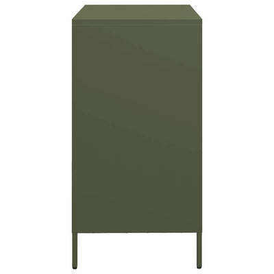 senkki oliivinvihreä 68x39x73,5 cm kylmävalssattu teräs