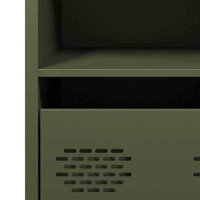 Oliivinvihreä senkki Madalyn 68x39x73,5cm (kylmävalssattu teräs)