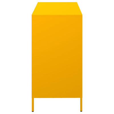 Senkki Sinapinkeltainen 101,5x39x73,5 cm Kylmävalssattu teräs
