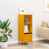 Highboard Sinapinkeltainen 35x39x103,5 cm Teräs