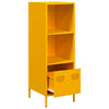 Highboard Sinapinkeltainen 35x39x103,5 cm Teräs