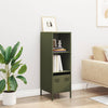 Highboard Oliivinvihreä 35x39x103,5 cm Teräs