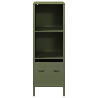 Highboard Oliivinvihreä 35x39x103,5 cm Teräs