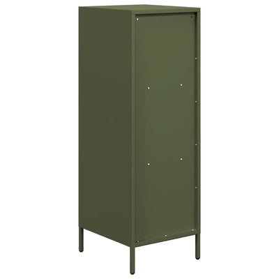 Highboard Oliivinvihreä 35x39x103,5 cm Teräs