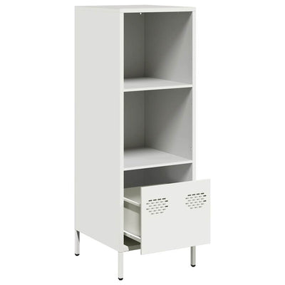 Highboard Valkoinen 35x39x103,5 cm Teräs