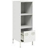Valkoinen highboard Nectar 35x39x103,5cm (teräs)