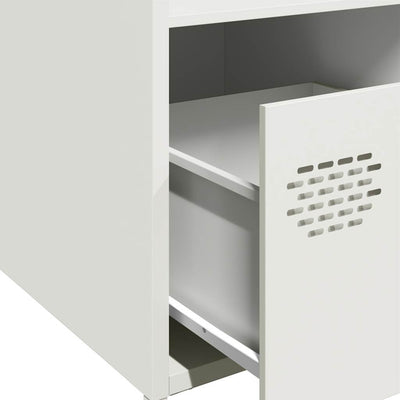 Highboard Valkoinen 35x39x103,5 cm Teräs