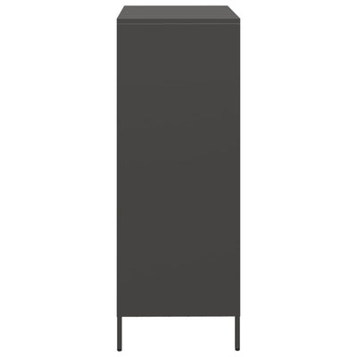 Kaappi musta 68x39x103,5 cm teräs