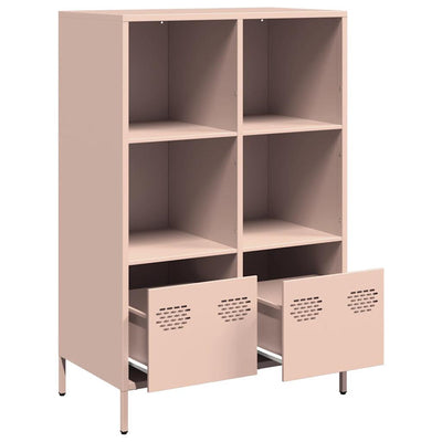 Kaappi pinkki 68x39x103,5 cm teräs
