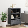 Highboard Antrasiitti 68x39x103,5 cm Teräs