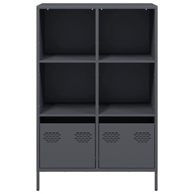 Highboard Antrasiitti 68x39x103,5 cm Teräs