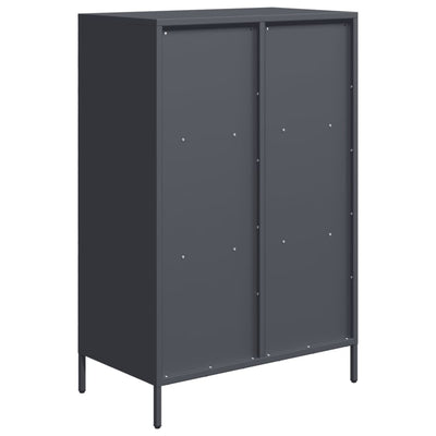 Highboard Antrasiitti 68x39x103,5 cm Teräs