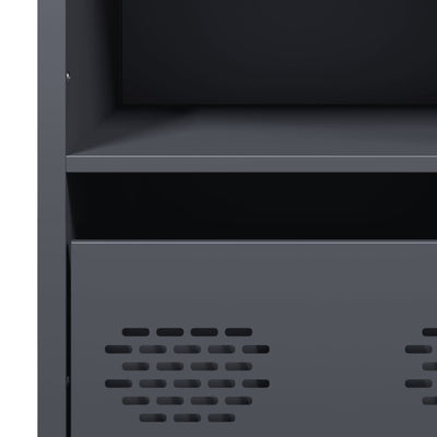 Highboard Antrasiitti 68x39x103,5 cm Teräs