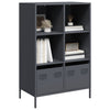 Highboard Antrasiitti 68x39x103,5 cm Teräs
