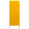 Highboard Sinapinkeltainen 68x39x103,5 cm Teräs