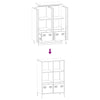 Highboard Sinapinkeltainen 68x39x103,5 cm Teräs