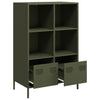 Highboard Oliivinvihreä 68x39x103,5 cm Teräs