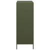 Highboard Oliivinvihreä 68x39x103,5 cm Teräs