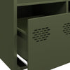 Highboard Oliivinvihreä 68x39x103,5 cm Teräs