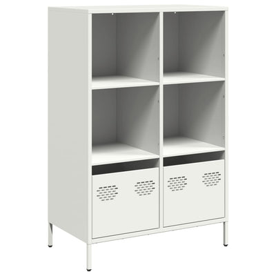 Highboard Valkoinen 68x39x103,5 cm Teräs