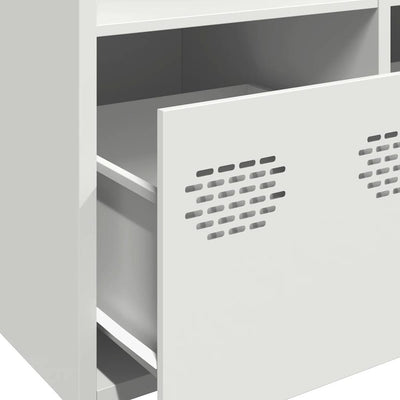 Highboard Valkoinen 68x39x103,5 cm Teräs